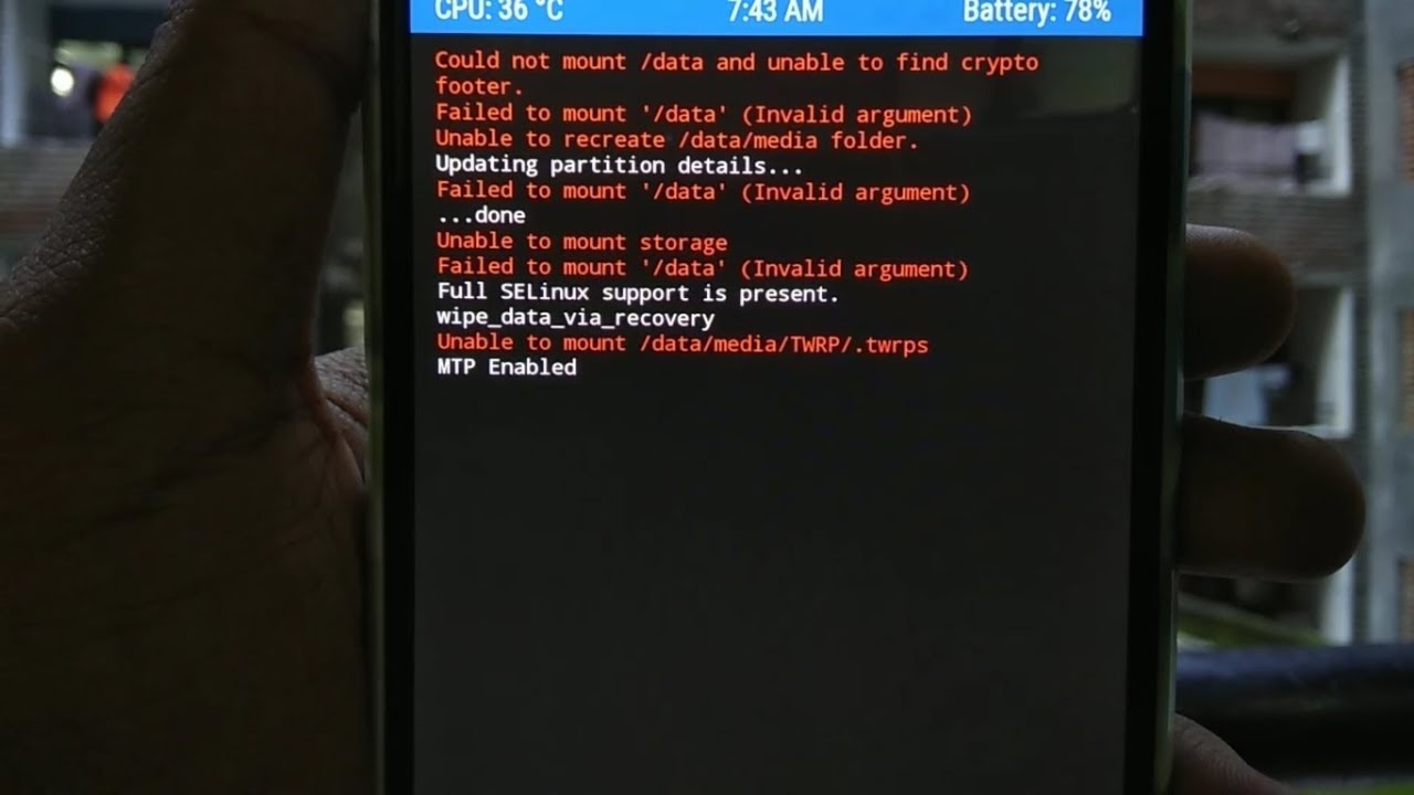 Panduan atasi masalah Failed To Mount System (Invalid Argument) pada Sharp AQUOS Compact SH-02H via TWRP