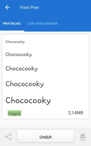 merubah font Sharp Aquos Zeta SH-01H