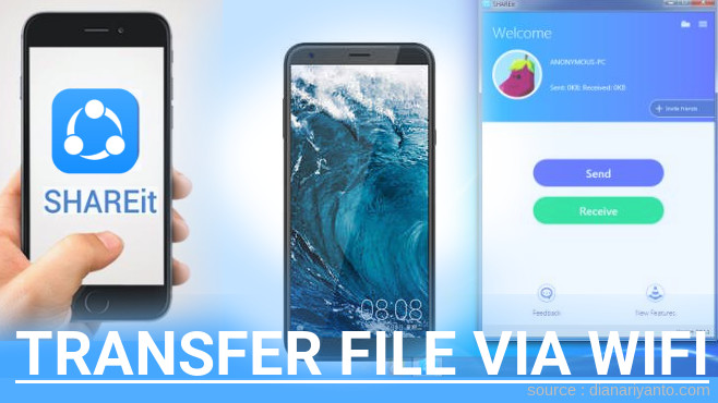 Mengenal Transfer File via Wifi di Sharp A2 Lite Menggunakan ShareIt Terbaru