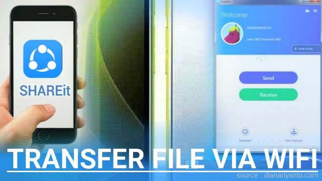 Tutorial Transfer File via Wifi di Sharp AQUOS Compact SH-02H Menggunakan ShareIt Versi Baru