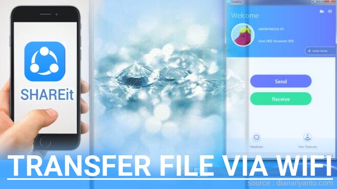 Cara Transfer File via Wifi di Sharp AQUOS Crystal 2 Menggunakan ShareIt Versi Baru