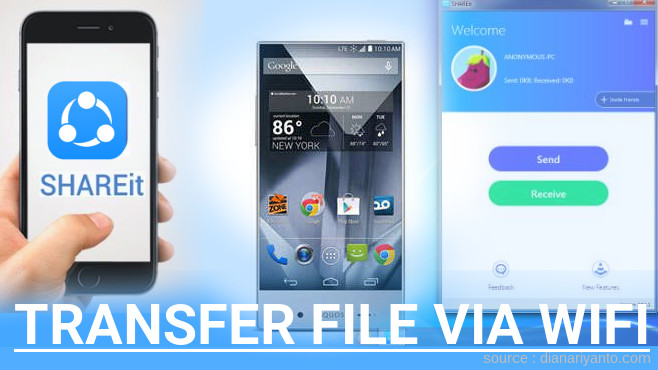Tutorial Transfer File via Wifi di Sharp AQUOS CRYSTAL SH825Wi Menggunakan ShareIt Versi Baru