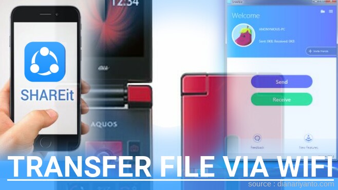 Mudahnya Transfer File via Wifi di Sharp AQUOS K SHF31 Menggunakan ShareIt Versi Baru