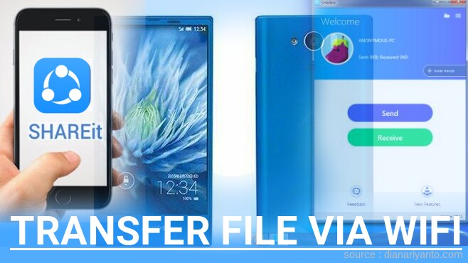 Transfer File via Wifi di Sharp AQUOS Mini SHV31 Menggunakan ShareIt Terbaru