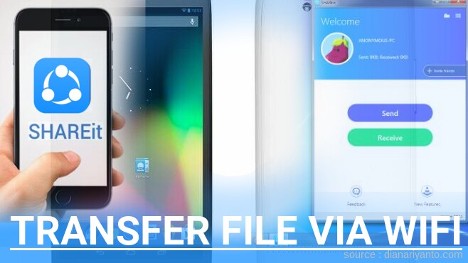Cara Mudah Transfer File via Wifi di Sharp AQUOS Phone SH930W Menggunakan ShareIt Terbaru