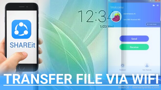 Tips Transfer File via Wifi di Sharp Aquos R2 compact Menggunakan ShareIt Terbaru