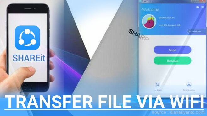 Cara Transfer File via Wifi di Sharp Aquos Z2 Menggunakan ShareIt Terbaru