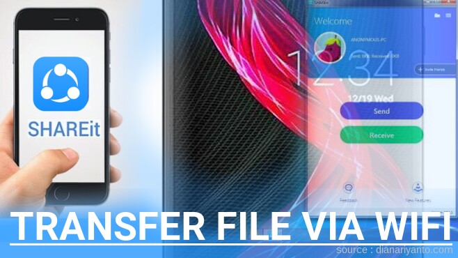 Transfer File via Wifi di Sharp Aquos Zero Menggunakan ShareIt Versi Baru
