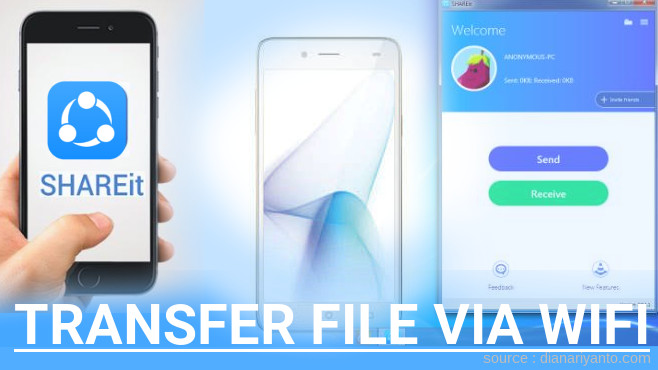 Cara Transfer File via Wifi di Sharp M1 Menggunakan ShareIt Terbaru