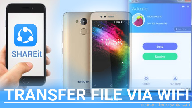 Mudahnya Transfer File via Wifi di Sharp R1 Menggunakan ShareIt Terbaru