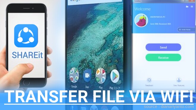 Mudahnya Transfer File via Wifi di Sharp X1 Menggunakan ShareIt Versi Baru