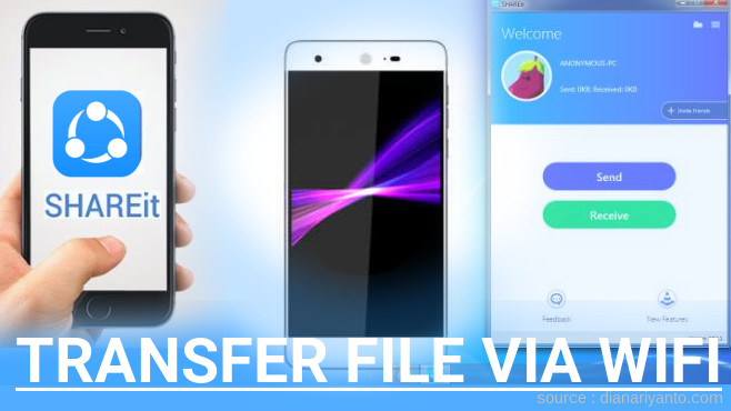 Mudahnya Transfer File via Wifi di Sharp Z2 Menggunakan ShareIt Versi Baru